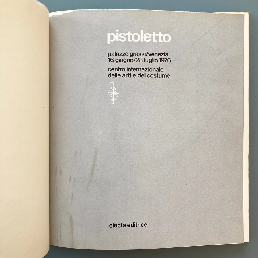 Michelangelo Pistoletto - Palazzo Grassi - Electa 1976 Saint-Martin Bookshop