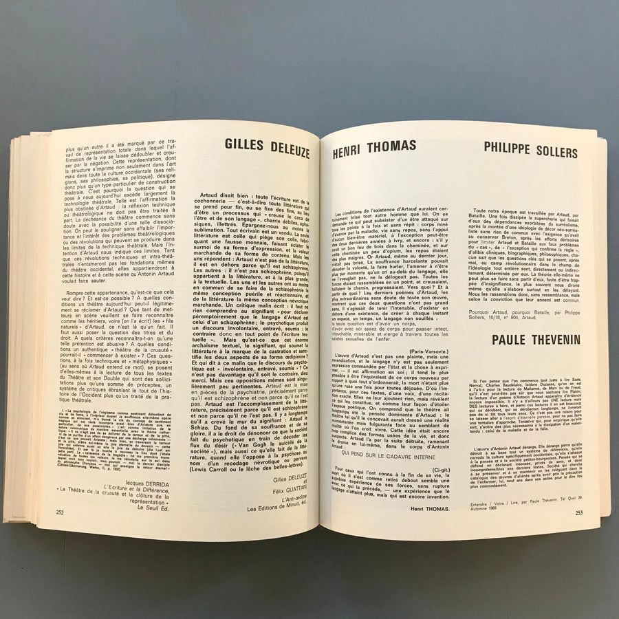 Obliques/Artaud - HAR/PO éditions 1986 Saint-Martin Bookshop