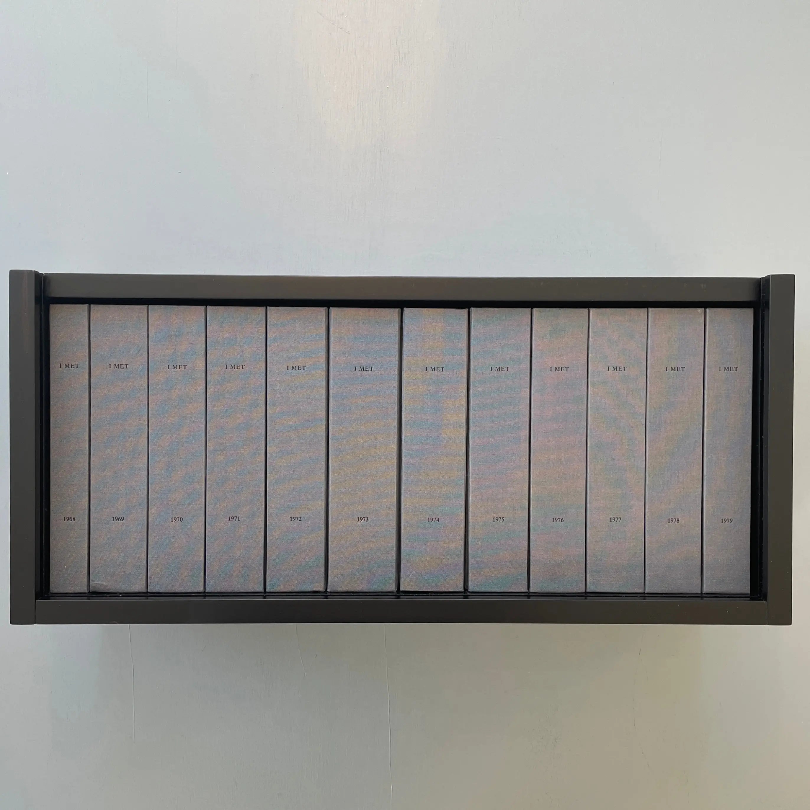 \"I Went, I Met, I Read, …1969\" On Kawara I WENT, I MET, I READ, JOURNAL: 1969. by On Kawara – twelvebooks