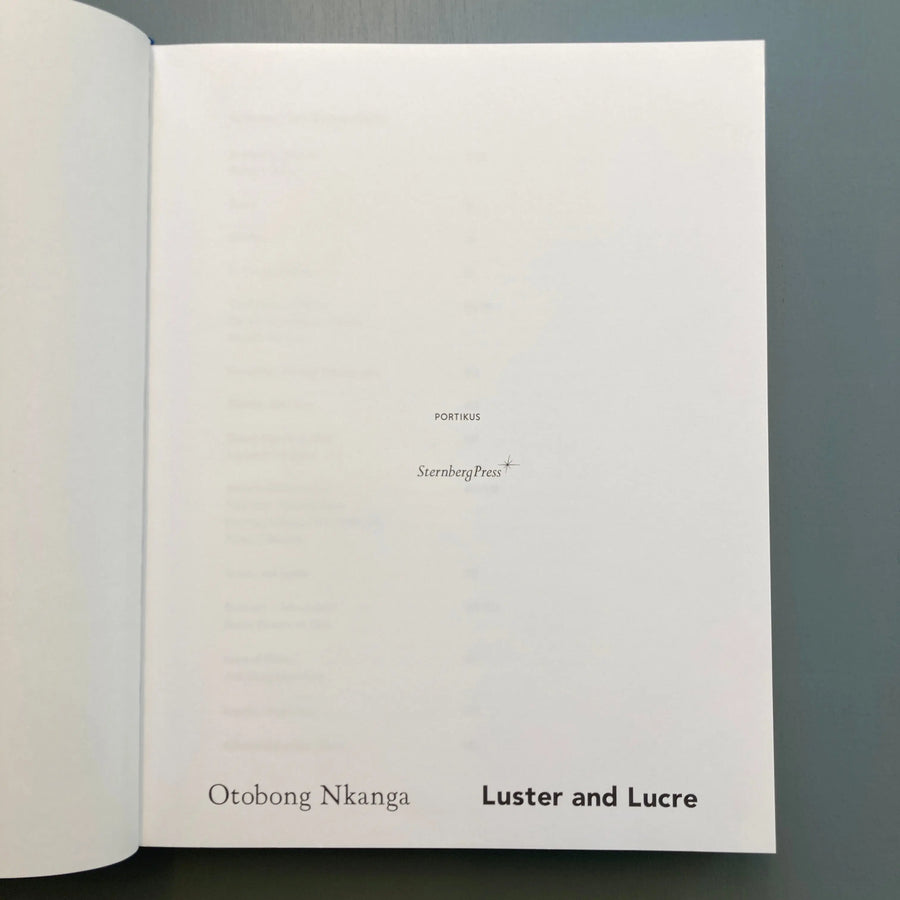 Otobong Nkanga - Luster and Lucre - Sternberg Press 2017 Saint-Martin Bookshop