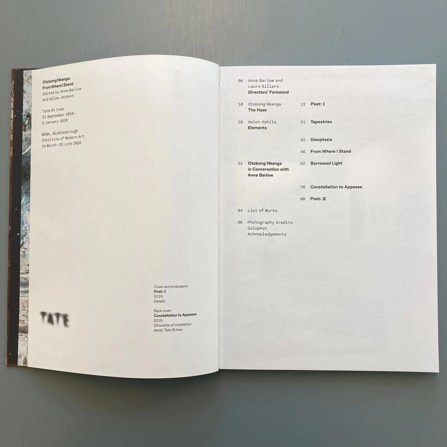 Otobong Nkanga - From Where I Stand - Tate 2019 Saint-Martin Bookshop
