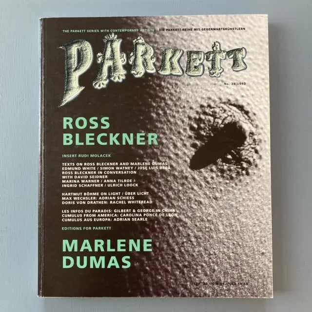 Parkett Vol. 38 - Dec. 1993 - Ross Bleckner, Marlene Dumas Saint-Martin Bookshop