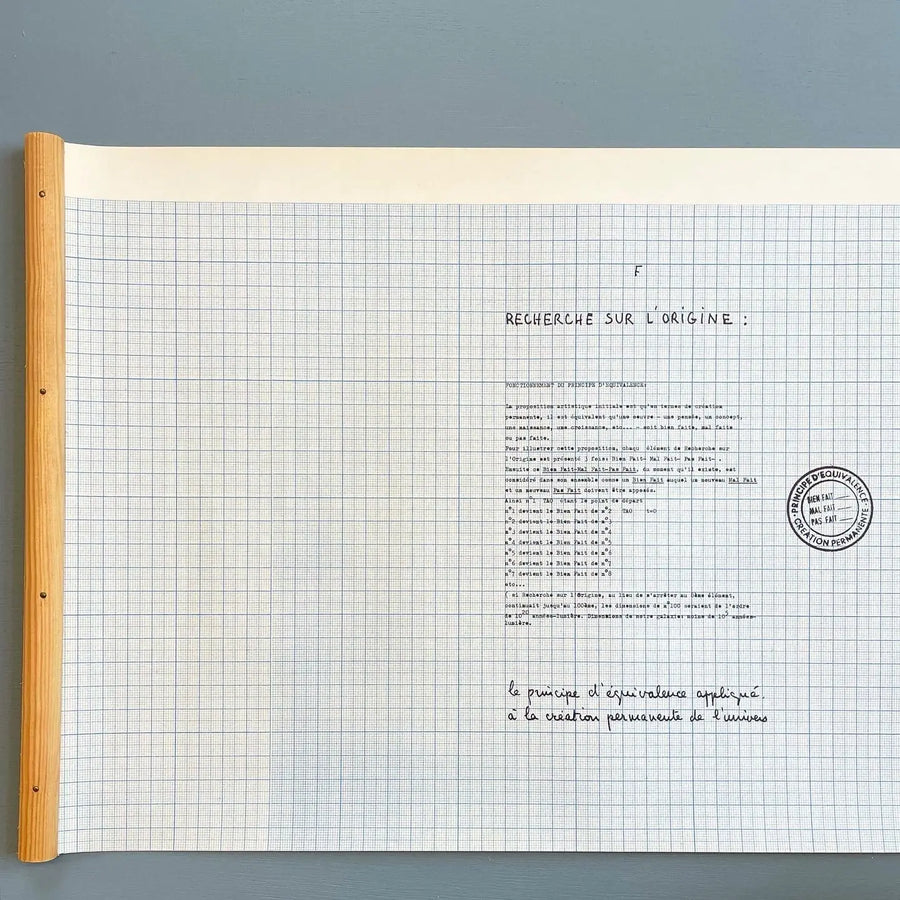 Robert Filliou - Recherche sur l'origine 1973-1974 #137/400 - Kunsthalle Dusseldorf 1974 Saint-Martin Bookshop