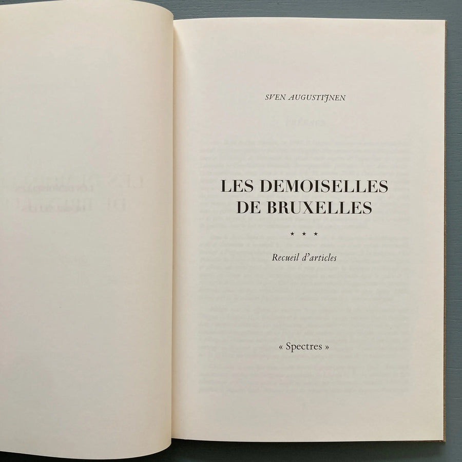 Sven Augustijnen - Les Demoiselles de Bruxelles (signed) - Spectres 2008 Saint-Martin Bookshop