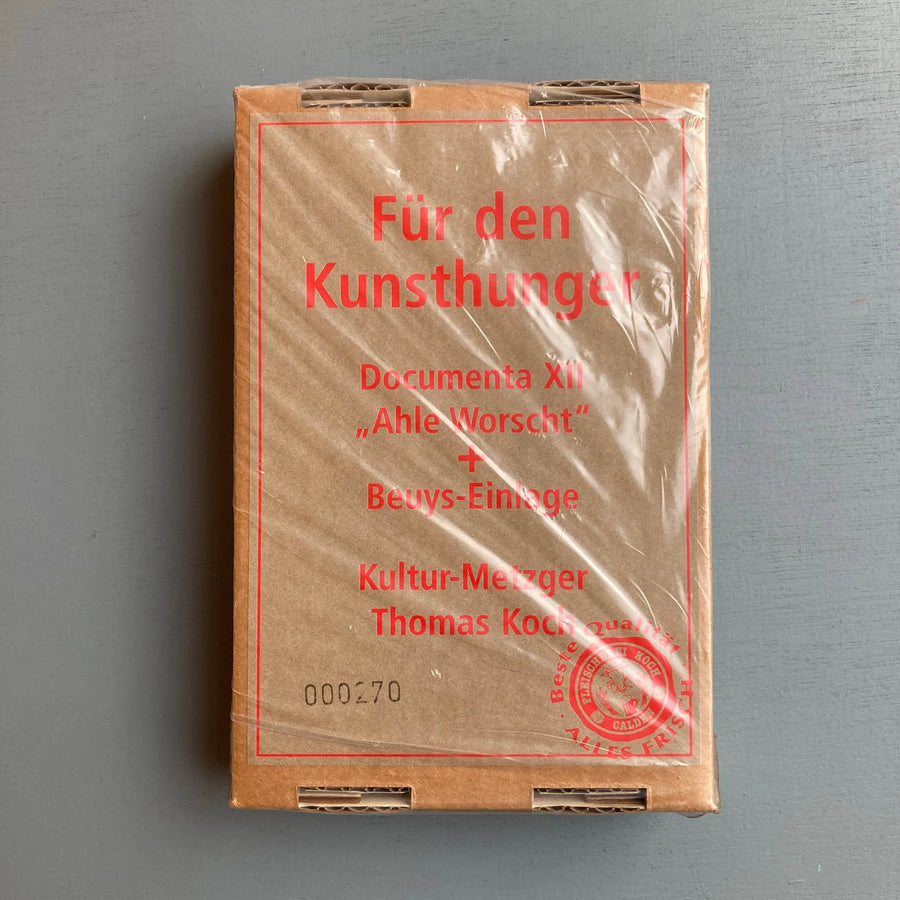 Thomas Koch (fake Beuys sausage) - Für den kunsthunger, Ahle worscht, Documenta XII - Thomas Koch 2007 - Saint-Martin Bookshop