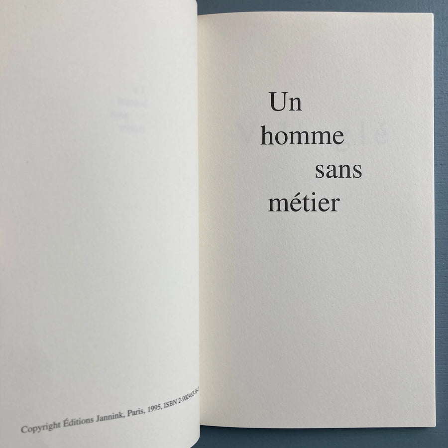 Villeglé - Un homme sans métier - Editions Jannink 1995 Saint-Martin Bookshop