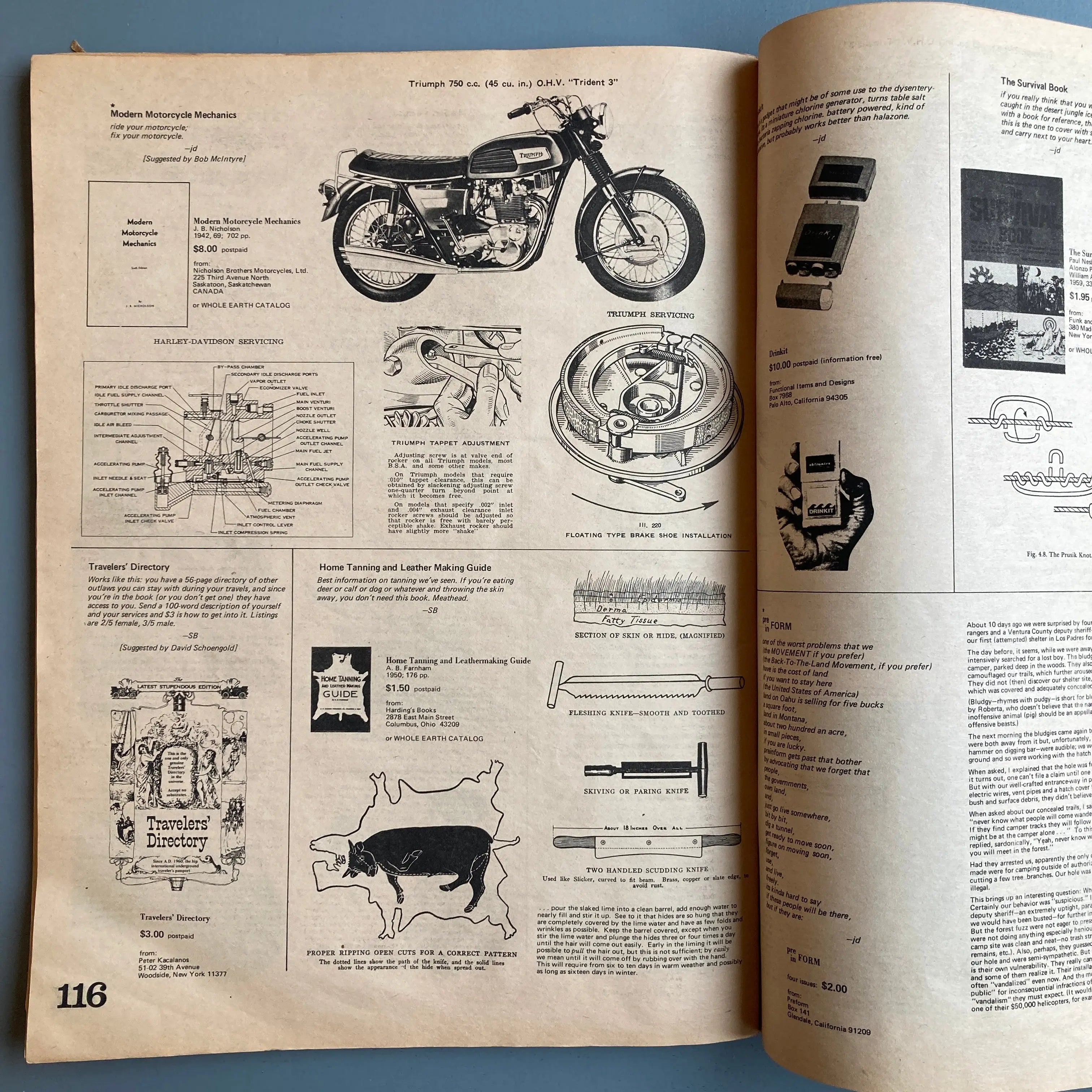Whole Earth Catalog Fall 1970 Portola Institute 1971 SaintMartin
