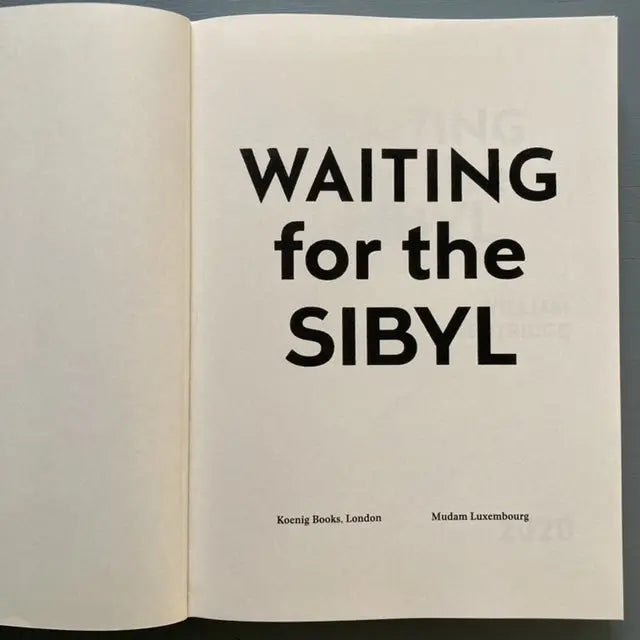 William Kentridge - WAITING for the SIBYL - Mudam Luxembourg - König Books 2020 Saint-Martin Bookshop
