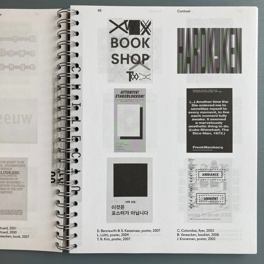 Wonder Years (Karel Martens) - Werkplaats Typografie 1998 2008 - Roma 2008 Saint-Martin Bookshop